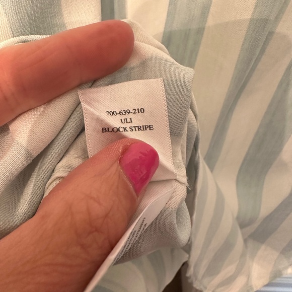 Rails ULI Lace-up Top in Block Stripe - Blue White with rope ties - Picture 10 of 11